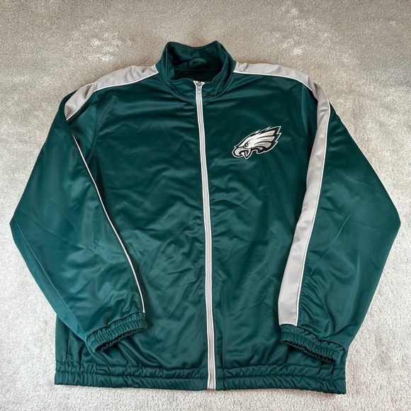 NFL Other - Vintage NFL‎ Philadelphia Eagles Men's XL Track Jacket Green Full Zip Mesh Lined